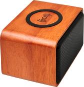 Enceine Wood-Cube avec chargeur à induction en bois