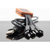 Câble 5 en 1 avec logo lumineux -  40W