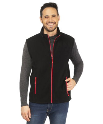 Bodywarmer polaire contrasté 