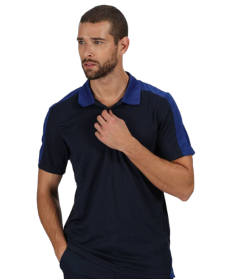 Polo contrasté