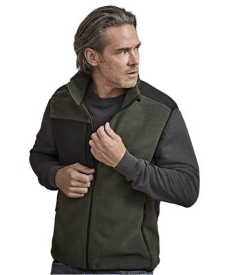 Bodywarmer épais avec empiècements renforcés