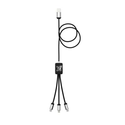 Long câble avec double logo lumineux