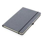 Carnet A5 à couverture rigide en cuir recyclé