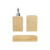 Ensemble pour salle de bain en bambou