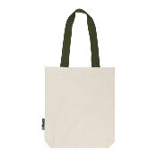 Sac shopping anses contrastées