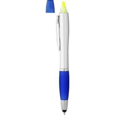 Stylo bille avec fonction stylet et surligneur