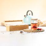 Tasse à thé avec couvercle en bambou