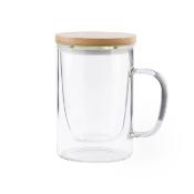 Tasse à thé avec couvercle en bambou