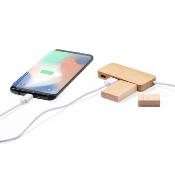 Port USB en bambou