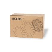 Boîte à lunch en acier inoxydable recyclé et bambou