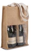 Sac porte-bouteilles en jute