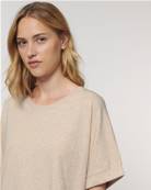 T-shirt à manches retroussées - Femme