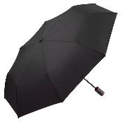 Parapluie de poche noir en toile recyclée