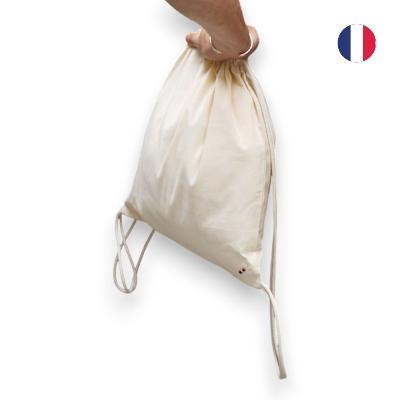 Sac à cordons en coton biologique - Made in France