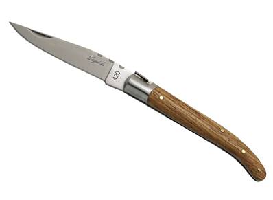 Couteau 11 cm, frêne exotique (avec étui)