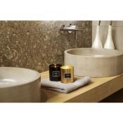 Bougie parfumée avec support en aluminium