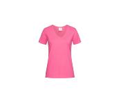 T-shirt col V - Femme - 155 g