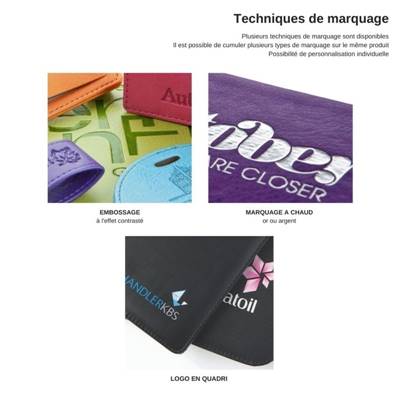 Conférencier A5 en PU, RPET ou Cuir - Made in England