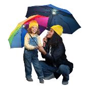 Parapluie de poche avec éclairage à LED