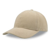 Casquette velours côtelé 6 panneaux - 230 g