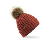 Bonnet épais avec pompon amovible