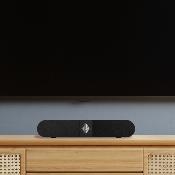 Barre de son avec logo lumineux