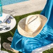 Chapeau de paille naturelle clair