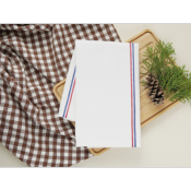 Torchon avec bandes tricolores - 100% coton