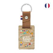 Porte-clés en matière végétale et bambou