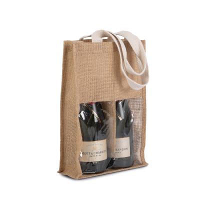 Sac porte-bouteilles en jute