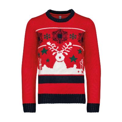 Pullover col rond de Noël - Enfant