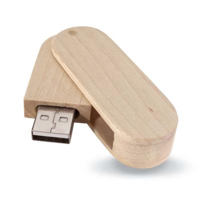 Clé USB rotative en bois