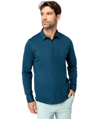Chemise écoresponsable en jersey - Homme - 155 g