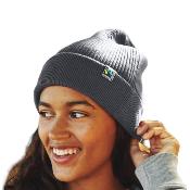 Bonnet en maille tricotée épais