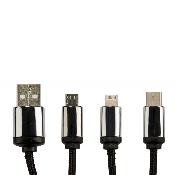 Long câble avec double logo lumineux