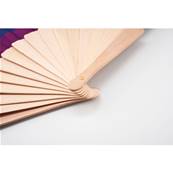 Eventail arc-en-ciel en bois