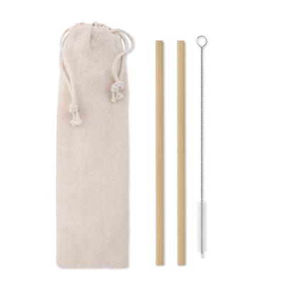 Pailles en bambou avec brosse