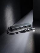 Hub en aluminium recyclé à 3 ports USB