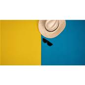 Chapeau de paille naturelle clair