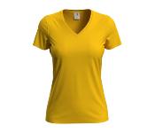 T-shirt col V - Femme - 155 g