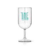 Verre à pied en plastique réutilisable - 18 cl
