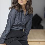 Chemise coton à manches longues - Femme