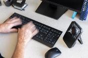 Ventilateur de bureau en plastique recyclé