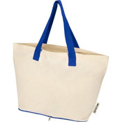 Sac shopping pliable 12 L en coton recyclé GRS - 140 g/m2