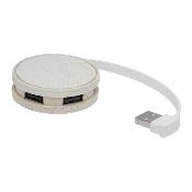 Hub USB 2.0 - Paille de blé