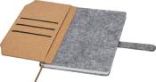 Carnet A5 en feutrine recyclée et liège