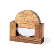 Ensemble de sous-verres en bois et marbre