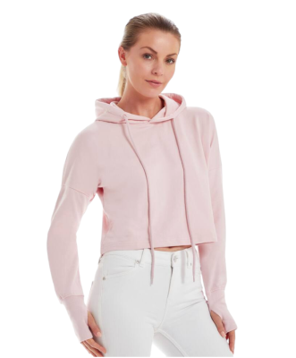 Sweat à capuche court pour Femme