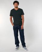 T-shirt à col en V - Homme - 155 g