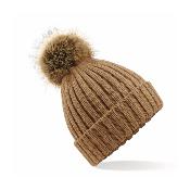 Bonnet épais avec pompon amovible